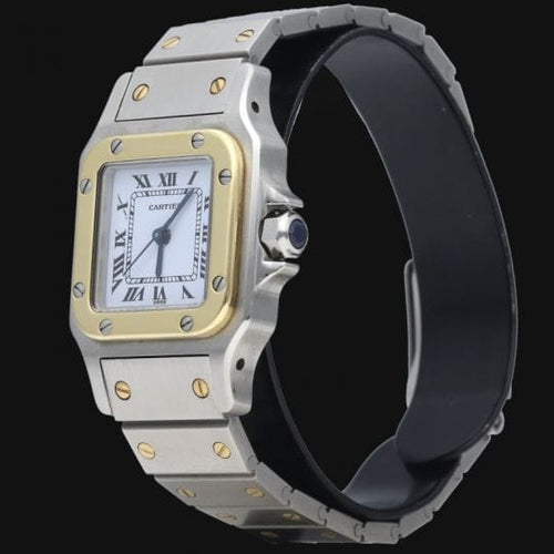 Montre Cartier Montre Santos Dame Or Jaune 18K Et Acier 58 Facettes MT42477
