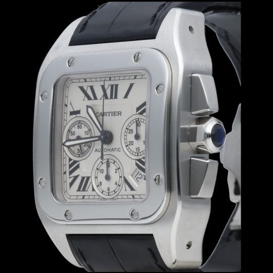 Montre Cartier Montre Santos 100 Xl Chronograph 58 Facettes MT40127