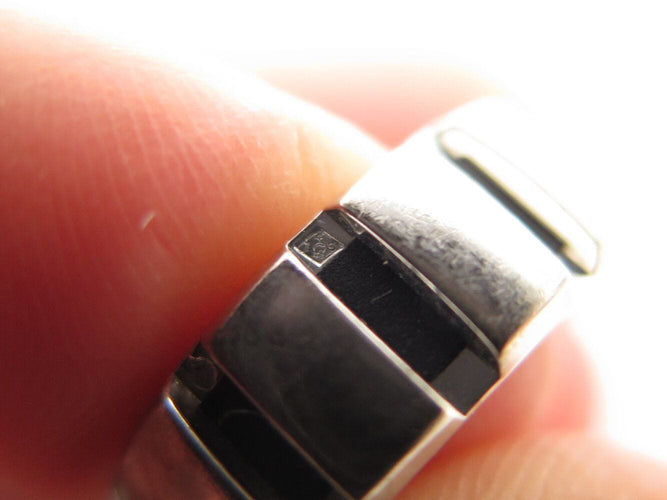 Bague 54 bague CHAUMET class one mm t54 or blanc 18k 7.6gr sertie 8 diamants 58 Facettes 269924