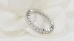 Bague Alliance américaine en or blanc et diamants 1,30ct 58 Facettes