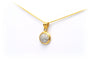 Pendentif Pendentif contemporain en or jaune serti de diamants (+-0.425ct) 58 Facettes 22913