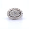 Bague 56 Bague vintage en or blanc et diamants 58 Facettes