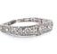 Bracelet Superbe bracelet Art déco français en platine serti de diamants de 4,50 ct 58 Facettes
