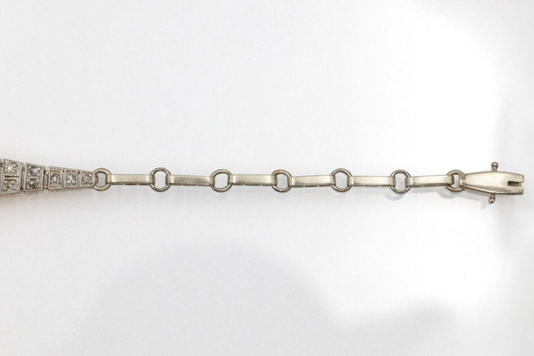Bracelet Bracelet Art Déco avec de beaux diamants taille ancienne 58 Facettes 11582