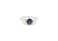 Bague Bague en or blanc avec saphir de 1,3 ct et diamants 58 Facettes 14308