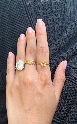 Bague 52 Bague camée antique en or 58 Facettes