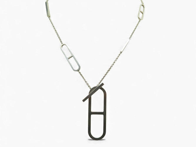 Collier collier HERMES sautoir ever chaine d'ancre 77 cm argent 925 35gr 58 Facettes 271951