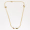 Collier Sautoir en or jaune, tourmalines vertes et roses 58 Facettes NAR0852