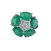 Pendentif Pendentif Fleur Emeraudes Diamants 58 Facettes