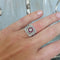 Bague 53.5 Bague "Pyramide" diamants, rubis et platine 850 - Style Art Déco 58 Facettes 213