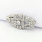 Alfinete Art Deco em Platina e diamantes