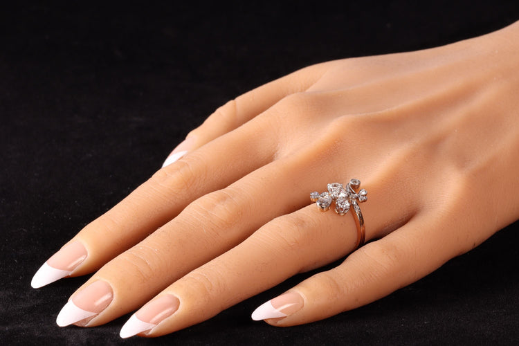 Era del Romance: El anillo de diamantes Belle Époque vintage 