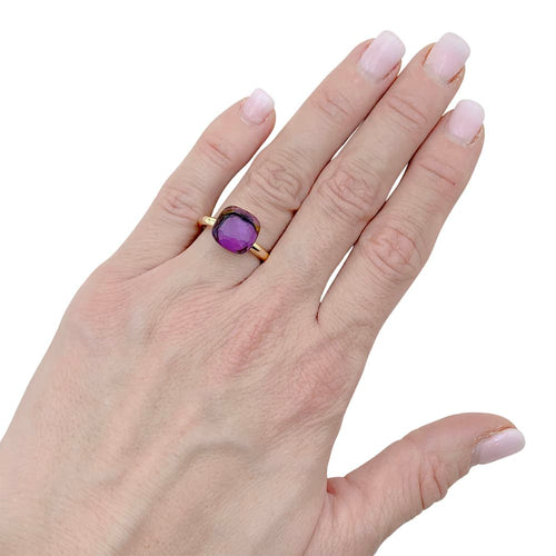 Bague 49 Bague Pomellato,"Nudo Classic", or rose et améthyste. 58 Facettes 35130