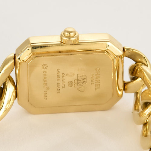 Montre CHANEL - Montre Première chaîne gourmette, or jaune 58 Facettes
