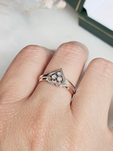 Bague 58.5 Bague Diamants Or rose 58 Facettes 473