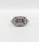 Bague 52 Bague tank art deco Platine diamant 0,25 carats entouré de diamants ronds (circa 1920) 58 Facettes A05355
