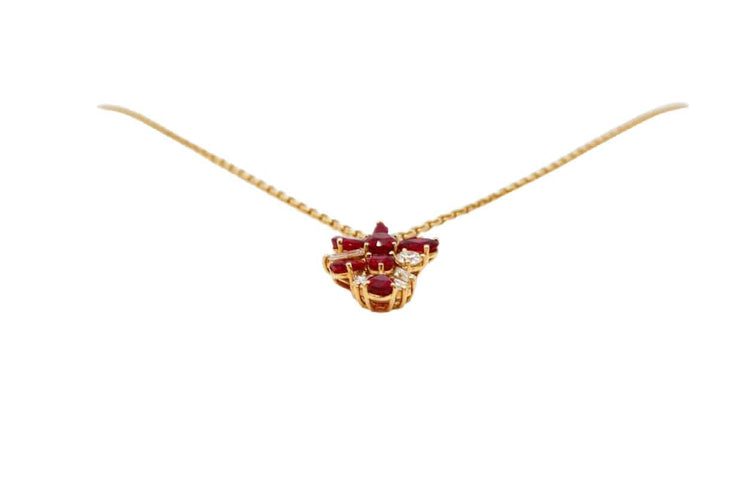 Pendentif Pendentif rubis et diamant 58 Facettes 250293
