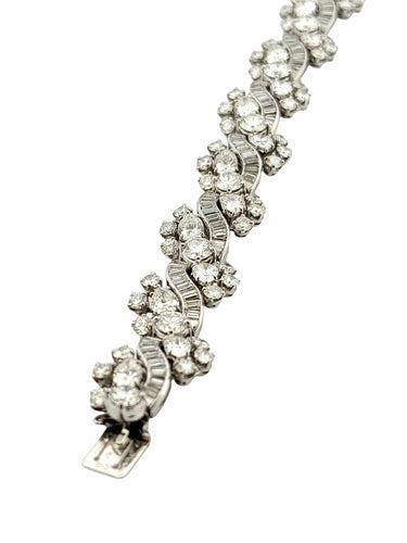 Bracelet Bracelet haute joaillerie en platine , or et diamants 58 Facettes