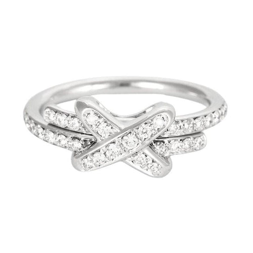 Bague 53 CHAUMET - Bague Liens en or blanc et diamants 58 Facettes
