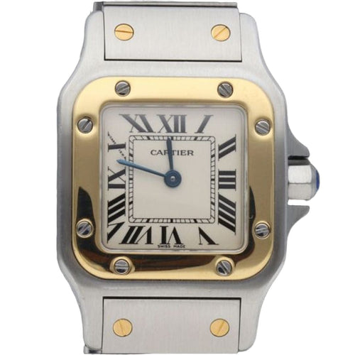 Montre Cartier Montre Santos De Cartier Galbee Pm 58 Facettes MT42394
