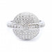 Bague 56 Bague en or blanc avec diamants 58 Facettes N102900