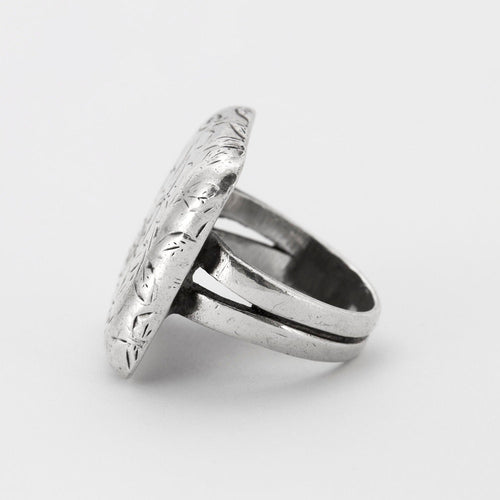 Bague 54.5 Bague Ancienne Argent 58 Facettes