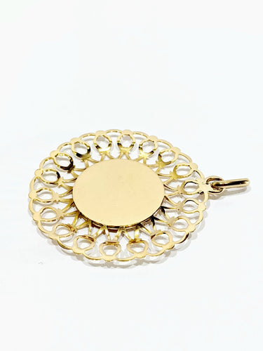 Pendentif Médaille de la Vierge en or 58 Facettes