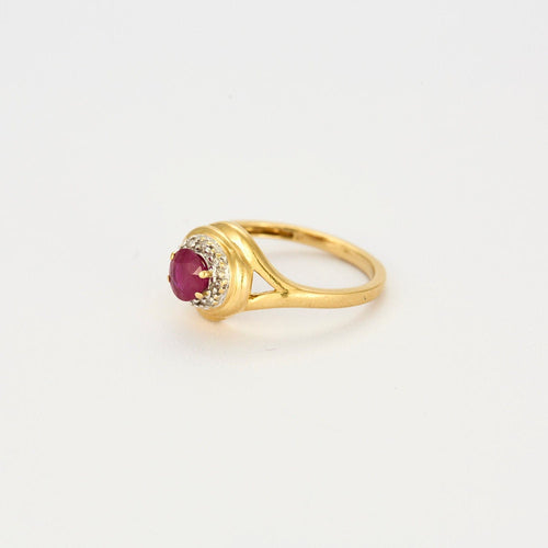 Bague 50 Bague Tourbillon or jaune rubis diamants 58 Facettes LP1024/13