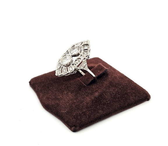 Liberty ring in Platina met diamanten 