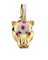 Pendentif Pendentif tête de panthère, Or jaune 18 carat, serti de Rubis et de diamants 58 Facettes 7364 A