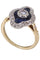 Bague BAGUE MARQUISE SAPHIRS ET DIAMANTS 58 Facettes 083681