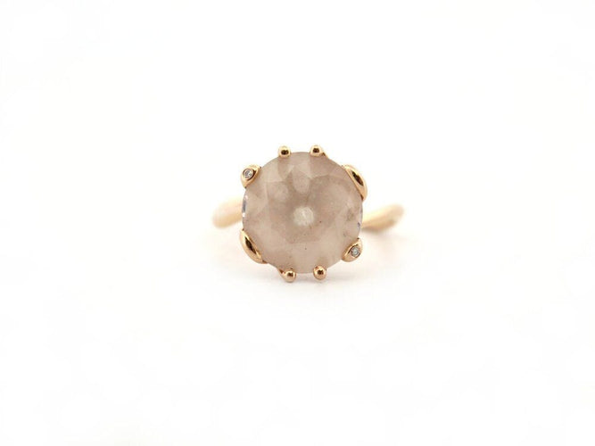 Bague 51 bague CHRISTIAN DIOR oui t 51 morganite diamants or rose 18k 58 Facettes 265917