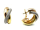 Boucles d'oreilles CARTIER. Collection "Trinity", boucles d'oreilles 3 ors 18K et diamants 58 Facettes