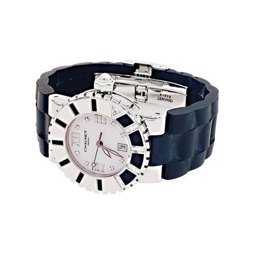 Montre Montre Chaumet, "Class-One", en acier et diamants. 58 Facettes 35158
