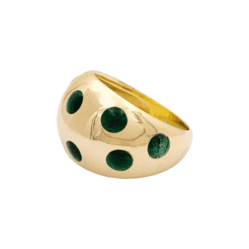 Bague 47 Bague vintage Van Cleef & Arpels, or jaune, laque. 58 Facettes 34648