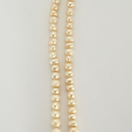 Collier Collier or jaune perle et diamants 58 Facettes LP751/9