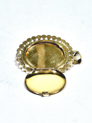 Pendentif Médaillon Photo Or rose et Perle 58 Facettes