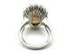 Bague 52 Bague vintage or blanc 18K, opale et diamants 58 Facettes