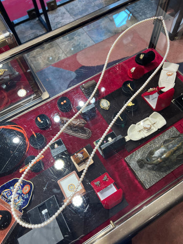 Collier Sautoir en perles de culture Akoya Tasaki – 120 cm – Certificat (2009) 58 Facettes 8059A