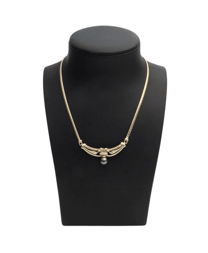 Collier Collier Or jaune 18K Perle de culture Diamant 58 Facettes BO220015/COLLIERDETAHITI