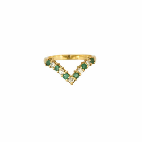 Bague 55.5 Bague en or jaune 18K 58 Facettes PER0107