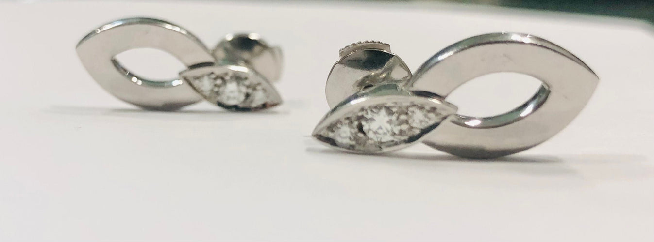 CARTIER - Diadea 白金钻石耳环