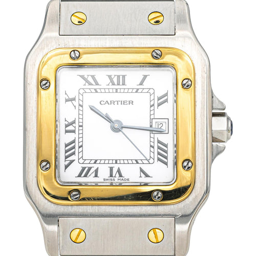 Montre Cartier Montre Santos Acier, Or jaune 58 Facettes 4660370RV