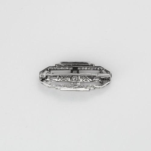Broche Broche Art Déco diamants or blanc 58 Facettes LMB-26