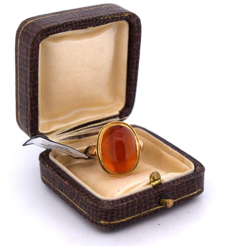 Bague 50 Bague en or ambré 58 Facettes