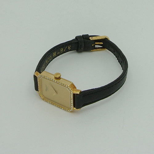 Montre Montre Chopard Genève avec boîtier en or 18 carats et diamants 58 Facettes