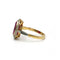 Bague 53 Bague - Or jaune et blanc, rubis synthétique et diamants 58 Facettes 1083