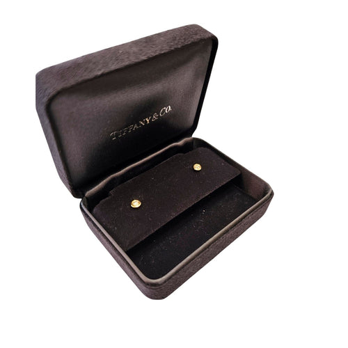 Boucles d'oreilles Boucles d'oreilles à tige en or jaune 18 carats avec diamants Tiffany & Co 58 Facettes 60738