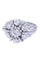 Bague 52 Bague fleur or blanc et diamants 58 Facettes 087651