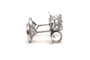 Boucles d'oreilles Clous d'oreilles Diamants Or Blanc 58 Facettes 22744